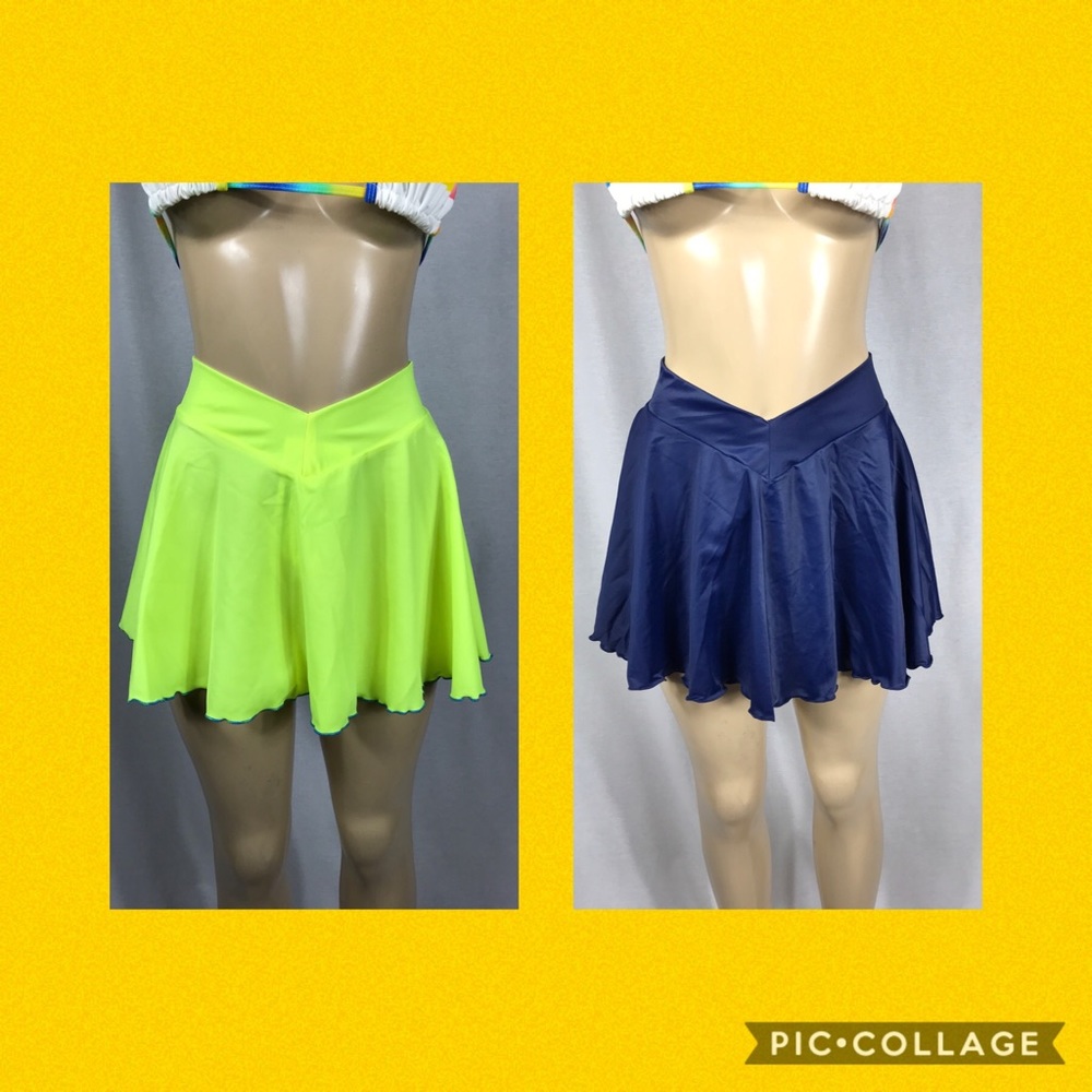 Zuliana V-Waist Skirt with lettuce trim